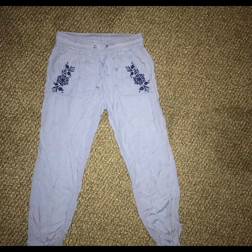 Blue boho pants